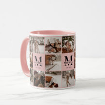 Elegant Blush Pink Multi Photo Collage Keepsake