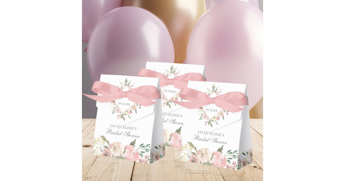 David's Bridal Rose Gold Geometric Favor Boxes