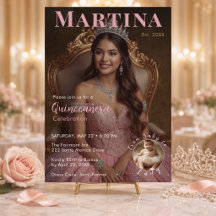 Elegant Blush Pink Photo Quinceañera Celebration