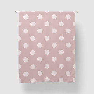 Elegant Blush Pink Polka Dot Curtain