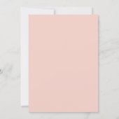 Elegant Blush Pink Quinceanera Budget Invitation (Back)