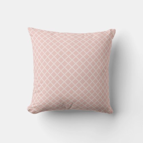 Elegant Blush Pink Template Modern Design Square Throw Pillow
