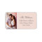 Elegant Blush Pink Wedding Photo Address