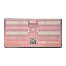 Elegant Blush Promotional Business 2027 Calendar