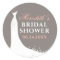 Elegant Blush Warm Gray Wedding Gown Bridal Show
