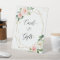 Elegant Blushing Chic Floral Cards and Gifts Table
