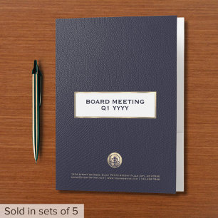 Elegant Board Meeting Folder