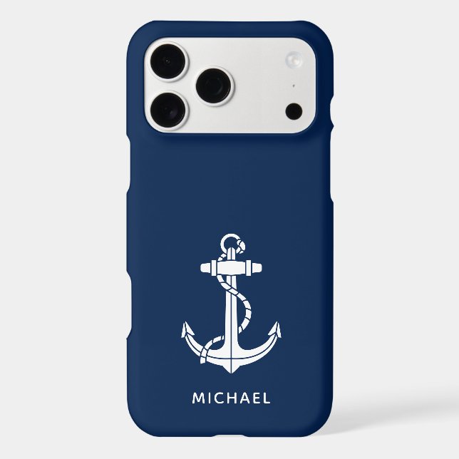 Elegant Boat Anchor Ocean Custom Swag iPhone Case (Back)