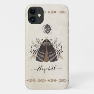 Elegant Bohemian Butterfly Moth iPhone 11 Case