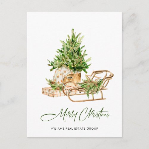 Elegant Bohemian Christmas Composition Company Postcard