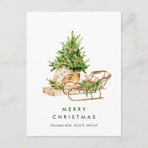 Elegant Bohemian Christmas Composition Company Postcard