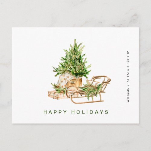 Elegant Bohemian Christmas Composition Company Postcard