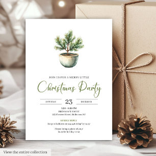 Elegant Bohemian Earthy Botanical Christmas Invite