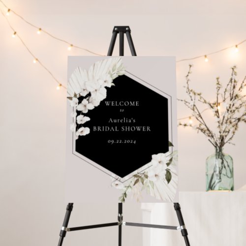 Elegant Bohemian Floral Welcome Foam Board