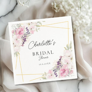 Elegant Boho Bridal Shower  Napkins