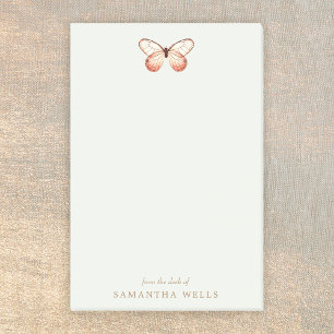 Elegant Boho Butterfly Personalized Post-it Notes