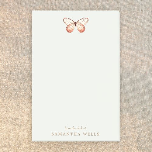 Elegant Boho Butterfly Personalized  Post_it Notes