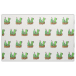Elegant boho Cactus cacti succulents  Fabric