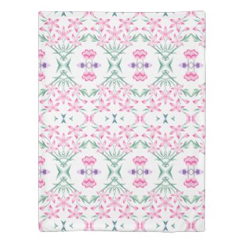Elegant Boho Chic Kaleidoscope Floral Pattern