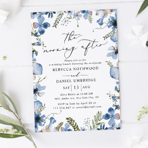 Elegant Boho Chic Morning After Wedding Brunch Invitation