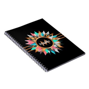 Elegant Boho Chic Personalized Notebook | Zazzle