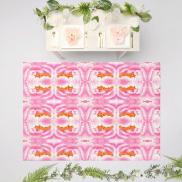 Elegant Boho Chic Pink Tie Dye Pattern