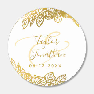  Elegant Boho Chic White Gold Flowers Chic Wedding Life Saver® Mints