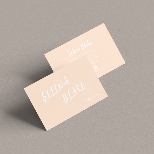 Elegant Boho Creamy – Trendy Chic Aesthetic  Business Card (Creator Uploaded)