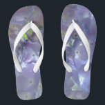 Elegant boho dusty light purple florals flowers flip flops<br><div class="desc">Step into a world of timeless romance with our Dusty purple Floral Collection, where shades of periwinkle, lavender and violet, creating a vision of pure elegance. Amidst this enchanting palette, soft purple hydrangeas bloom, their delicate petals whispering tales of love and grace. Let these ethereal blooms infuse your life with...</div>