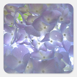Elegant boho dusty light purple florals flowers square sticker