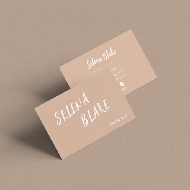 Elegant Boho Dusty Rose – Trendy Chic Aesthetic  Business Card (Creator Uploaded)