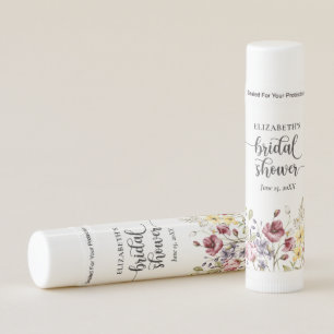 Elegant Boho Floral Bridal Shower  Lip Balm