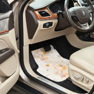 Elegant Boho Floral Watercolor Car Floor Mat