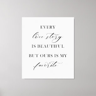 Elegant Boho Floral Wedding Tapestry Backdrop Canvas Print