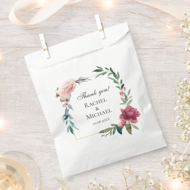 Elegant Boho gift box Favor Bag (Clipped)