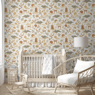 Elegant Boho Japanese Art Wallpaper