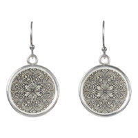 Elegant Boho Mandala Drop Earring Design