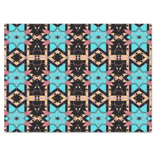 Elegant Boho Mystical Mosaic Geometric Pattern Tissue Paper