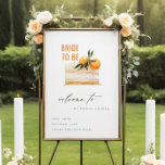 Elegant Boho Orange Green Fruit Cake Bridal Shower Foam Board<br><div class="desc">For any further customisation or any other matching items,  please feel free to contact me at yellowfebstudio@gmail.com</div>