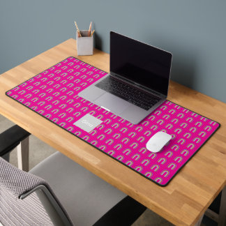 Elegant Boho Rainbow Desk Mat