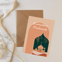 Elegant Boho Ramadan Mubarak Card