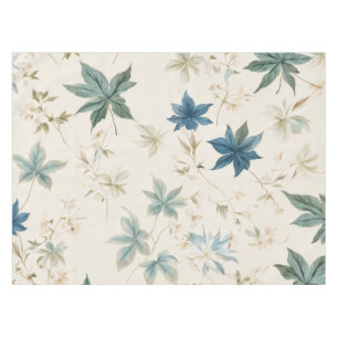 Elegant Boho Vintage Maple Leaves Floral Pattern Tablecloth