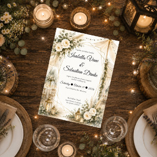 Elegant Boho Wedding Invitation