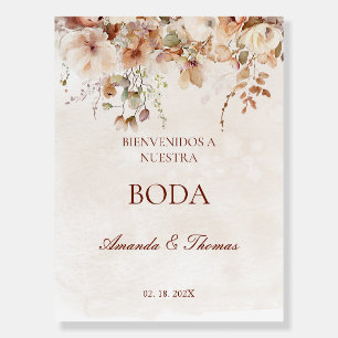 Elegant Boho Wedding Welcome Sign