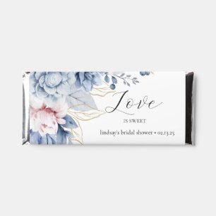Elegant Boho Wildflower baby shower Hershey Bar Favors