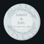 Elegant Boho Wildflower Wedding  Magnet<br><div class="desc">Elegant Boho Wildflower Wedding</div>