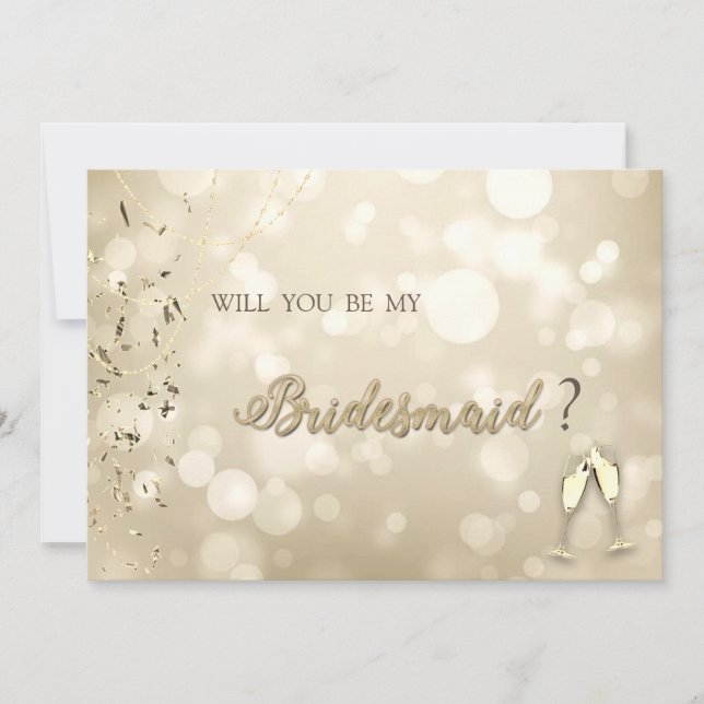 Elegant Bokeh,Confetti Wine Glasses  Invitation (Front)