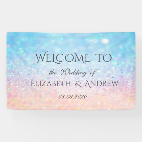 Elegant Bokeh Ombre Wedding Banner