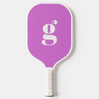 Elegant Bold Monogrammed Initial Orchid Purple