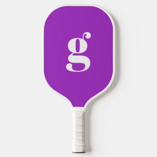 Elegant Bold Monogrammed Initial Orchid Purple